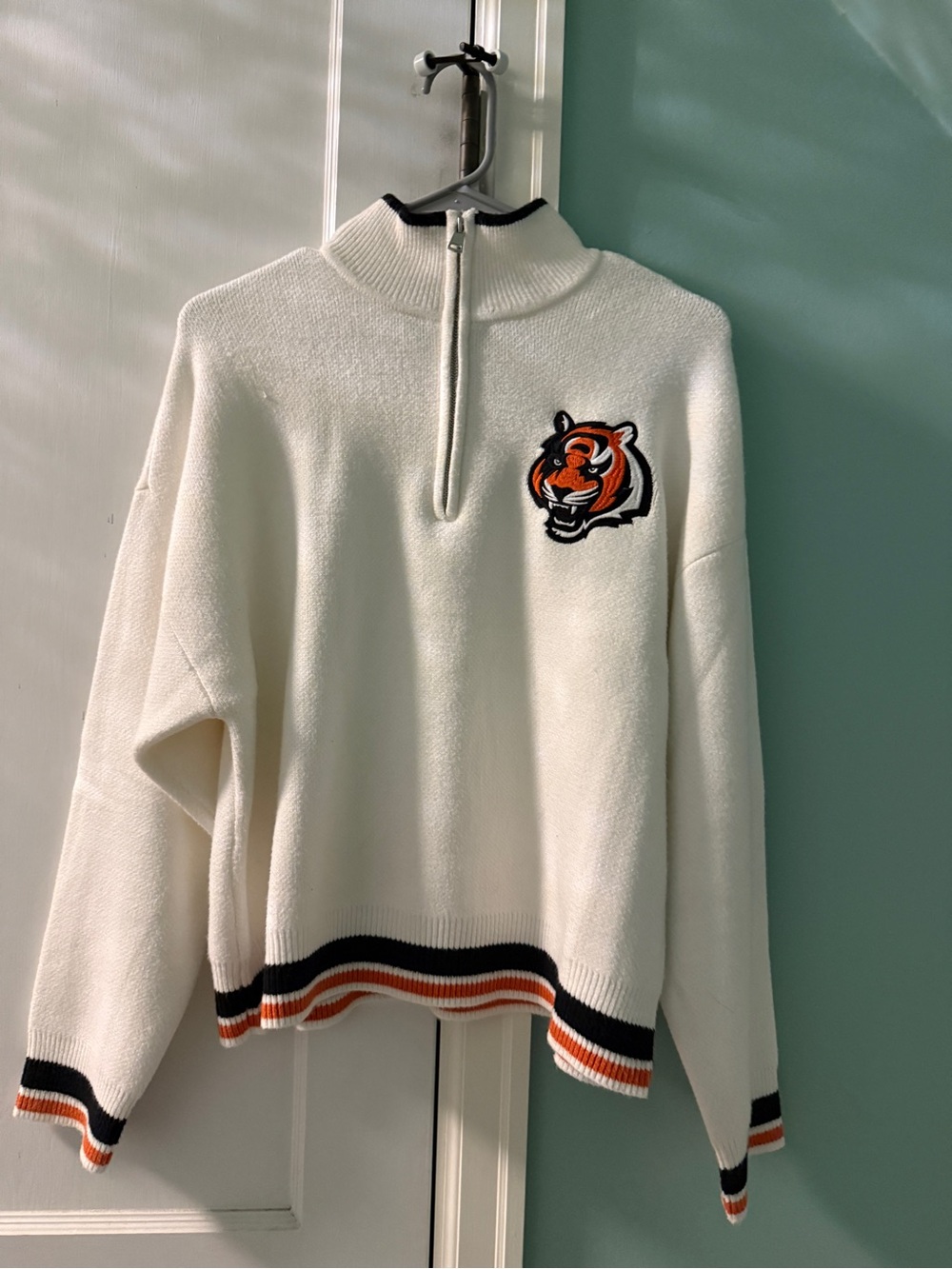 Women’s NFL Cincinnati Bengals Abercrombie and Fitch Half Zip